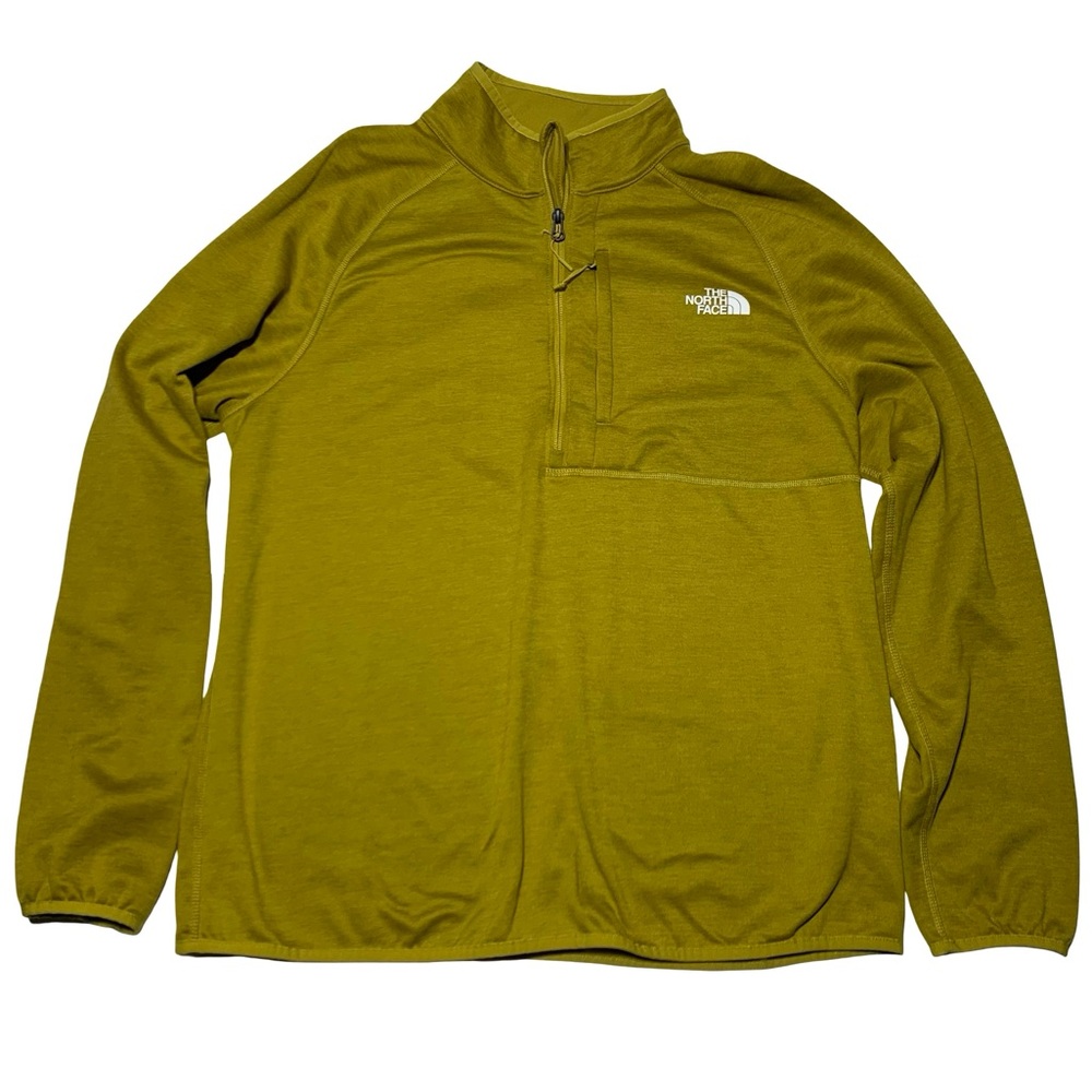 The North Face Canyonlands 1/2-Zip pullover fleece jacket Golden Heather Mens XL